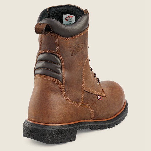 Mens Red Wing Dynaforce® - 8-inch Soft Toe - Work Boots Brown - XRD048792